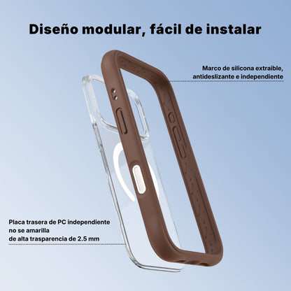 Dinamic II Clear Cafe | Case iPhone 17 Pro y 17 Pro Max | Youngkit