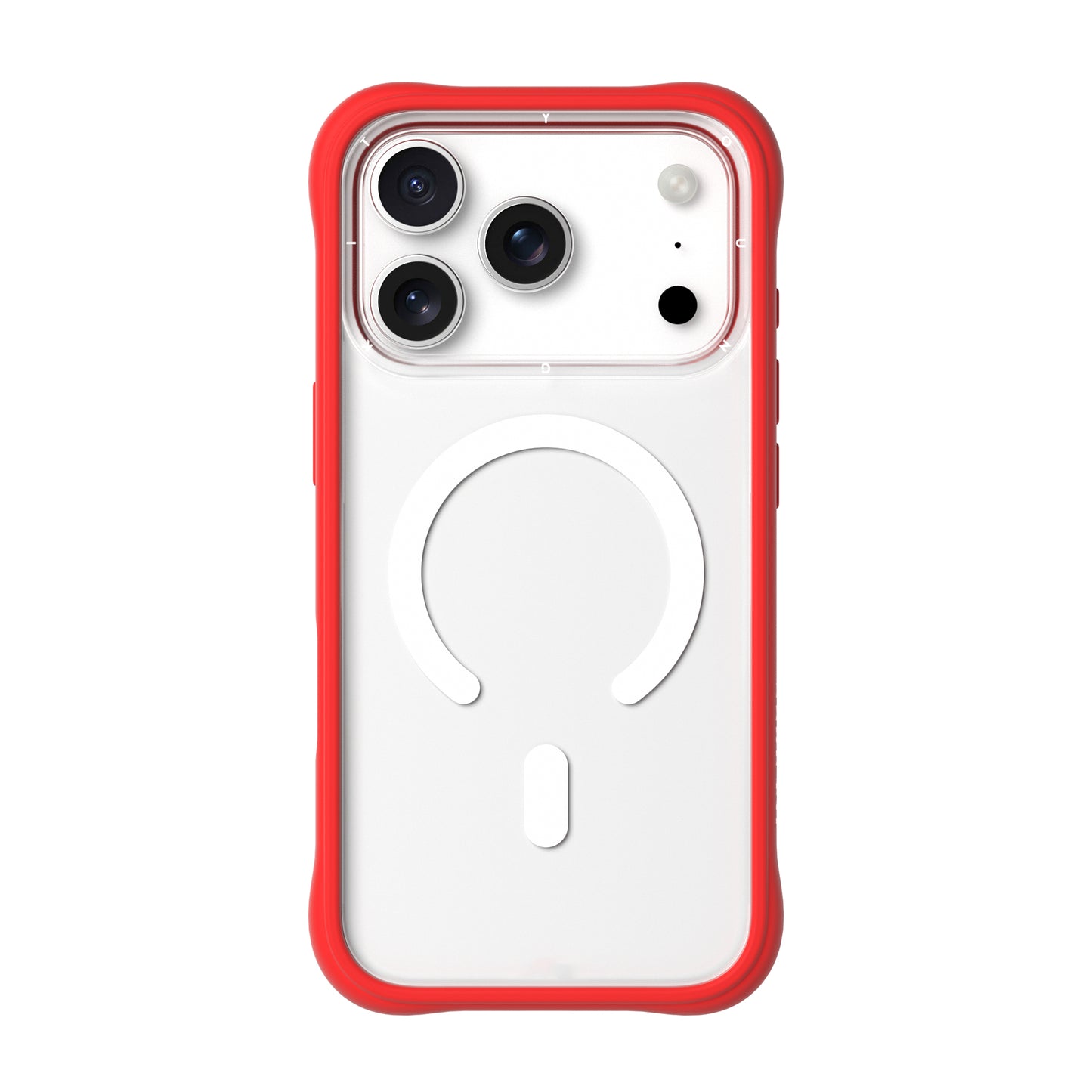 Dinamic II Clear Rojo | Case iPhone 17 Pro y 17 Pro Max | Youngkit