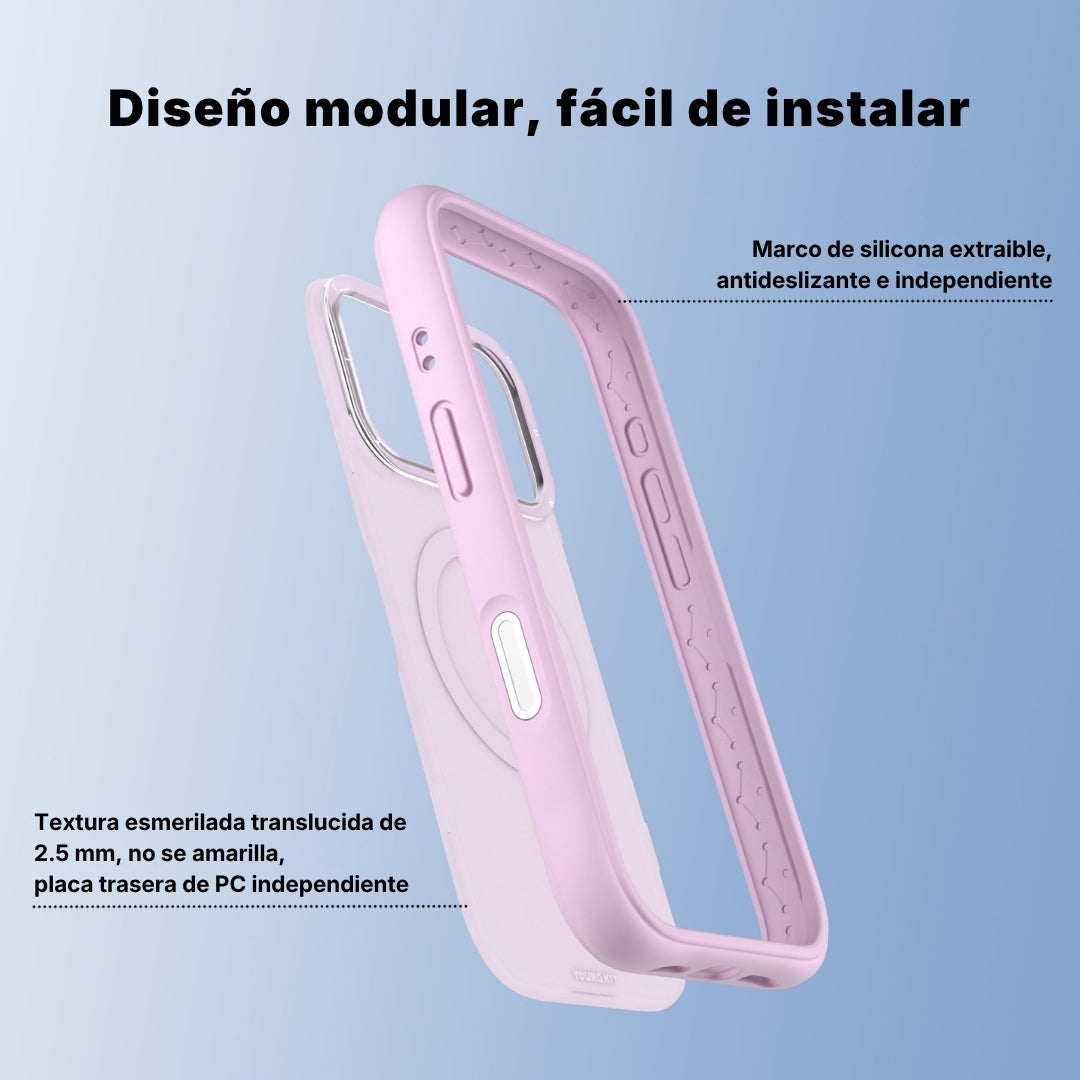 Dinamic II Color Full Rosa | Case iPhone 17 Pro y 17 Pro Max | Youngkit