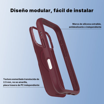 Dinamic II Color Full Vinotinto | Case iPhone 17 Pro y 17 Pro Max | Youngkit