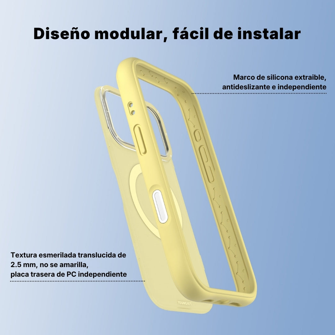 Dinamic II Color Full Amarillo | Case iPhone 17 Pro y 17 Pro Max | Youngkit