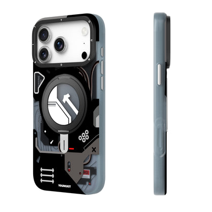 Cyberpunk Case con Soporte Magnético de 360° Negro | Case iPhone 17 Pro Max | Youngkit