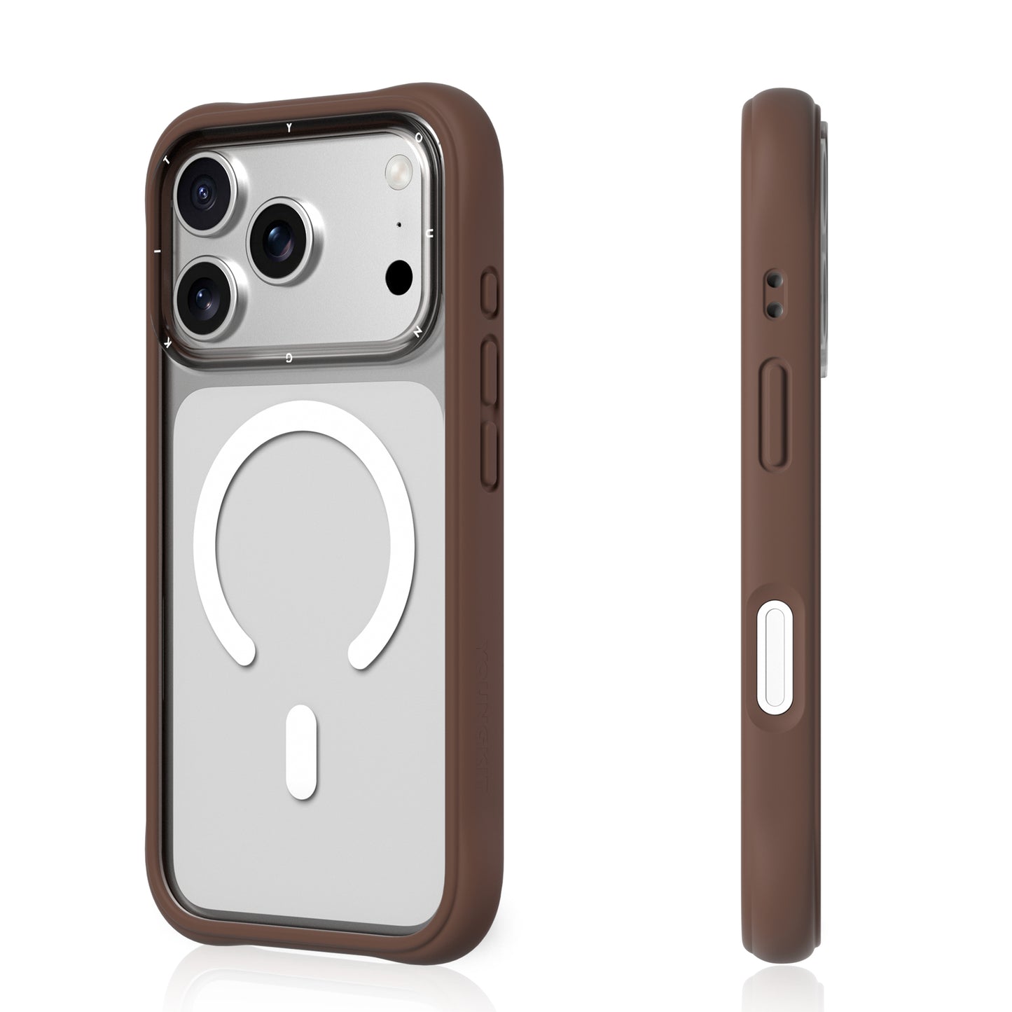 Dinamic II Clear Cafe | Case iPhone 17 Pro y 17 Pro Max | Youngkit