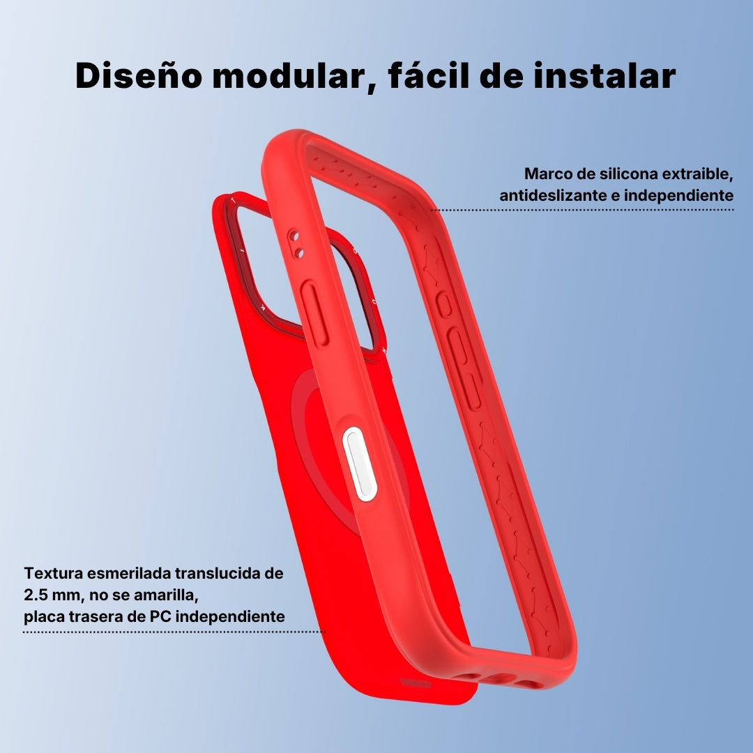 Dinamic II Color Full Rojo | Case iPhone 17 Pro y 17 Pro Max | Youngkit
