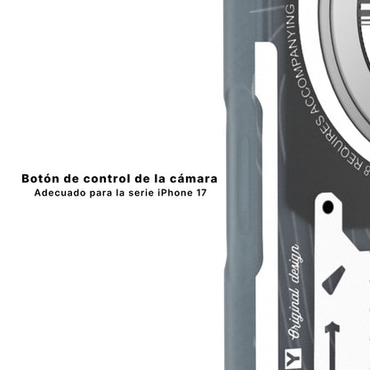 Cyberpunk Case con Soporte Magnético de 360° Blanco | Case iPhone 17 Pro Max | Youngkit