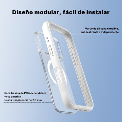 Dinamic II Clear Blanco | Case iPhone 17 Pro y 17 Pro Max | Youngkit